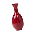 thumbnail image 3 of TISHITA Red Ceramic Vase High Decorative Vase Flower -vase -knosperet Vase for An Input Party Shelf , 9cmx22cm, 3 of 8