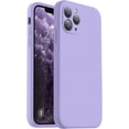 thumbnail image 1 of XUCP-Compatible with iPhone 11 Pro Case, Upgraded Liquid Silicone with [Flat Edges] [Camera Protection] [Soft Anti-Scratch Microfiber Lining] Phone Case for iPhone 11 Pro 5.8 inch - Light Purple, 1 of 4