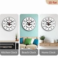 thumbnail image 4 of The 10-inch 2D flat "Coffee slogan" silent wooden wall clock is an ideal gift for Halloween, Easter and Christmas, 4 of 7