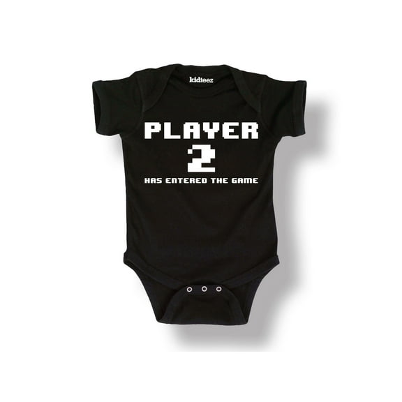 Instant Message - Player 2 Has Entered The Game - Infant Baby One Piece
