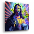 thumbnail image 2 of Epic Art 'Colorful Christ I' by Epic Art Portfolio, Acrylic Glass Wall Art, 12"x12", 2 of 8
