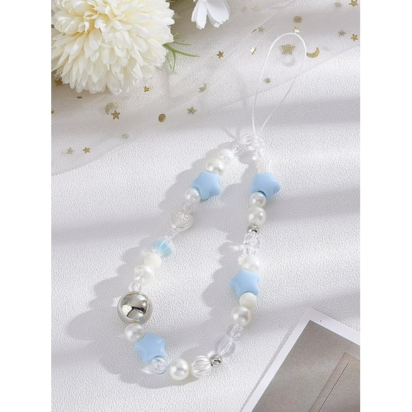 1Pc Star Resin Mobile Straps Phone Decorations Charm Handsets Bag Charms Mobile Strap Handsets Strap Phone Charms Accessories for Women's Cellphone and Keychain 208mm Long