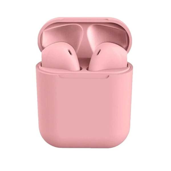 Audífonos Inalámbricos Bluetooth i12 Color Rosa Genérica Audífonos Inalámbricos