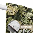 thumbnail image 4 of Swag Valance Curtains for Windows, Summer Green Leaf Light Filtering Kitchen Curtains with Rod Pocket, Botanical Watercolor Tropical Plants Window Treatment Valances for Living Room, 28x36 - 2 PCS, 4 of 9