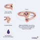 thumbnail image 5 of Anillo para Mujer Ajustable de Corazones LuckyLy, Modelo Rita rosa 7, 5 of 7