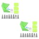 thumbnail image 1 of Naiovety Color aleatorio 14 unids/set boquillas para bolsa de hielo de acero inoxidable cumpleaños aniversario pastel comida pinzas accesorios Verde 2Conjunto, 1 of 6