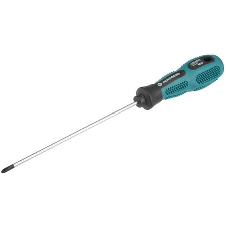 

#0 Phillips Screwdriver 5 Inch Round Shaft Non Slip Comfortable HandleSilver Blue BlackPH0 x 5