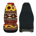 thumbnail image 2 of Jeiento Southwest Aztec Automotive Seat Cover Front Seats Only Sunflower Auto Bucket Seat Cover Red Car Accessories Interior Covers for Cars Universal Fit for SUV Truck Sedan, 1 Piece, 2 of 6