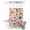 FlowerQS5477, variant on No Hook Shower Curtain with Built-in Rings - Orange Black Grey Abstract Stripe Washable Waterproof Fabric Bathroom Curtains for Hotel,Rentals, Stall 54 X 78 Inch , Modern Twisted Lines