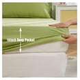 YOSITiuu 100 Linen Fitted Sheet Full Size 54"x75",16 Inch Deep Pocket