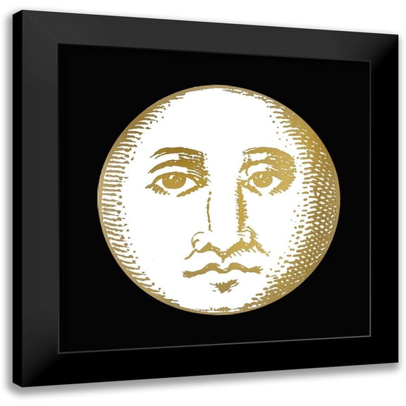 Bailey, Ann 12x12 Black Modern Framed Museum Art Print Titled - Sun and Moon 2