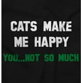 thumbnail image 2 of Cats Make Me Happy You Not So Much Tank Top T Shirts Men Women Brisco Brands S, 2 of 6