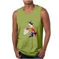 thumbnail image 1 of Tanques para Hombre de Verano Solto Chaleco Impresión Deportivo Cuello Redondo, Casual sin Mangas para Diario, Negocios Y Al Aire Libre, 1 of 3
