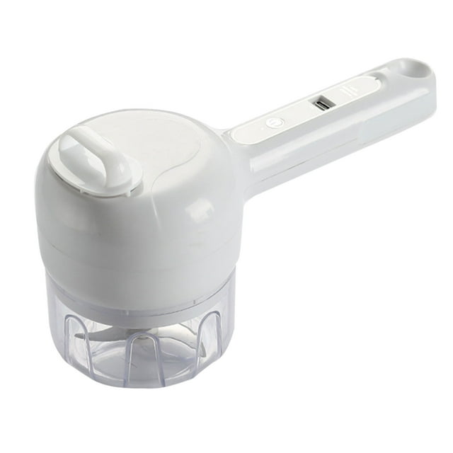 Mini Food Processor 3-in-1 Portable Vegetable Cutter Set with Garlic Masher, Chili Slicer, and Whisk Function