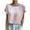 Pink, variant on HAiming Women's Satin Silk Short Sleeve T-Shirt Summer Plus Size Casual Round Neck Solid Color Loose Basic Tops Blouse