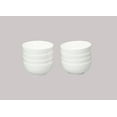 thumbnail image 5 of Bone China Rim Shape, Elegance White 40pc Dinnerware Set, 5 of 9