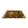 thumbnail image 2 of Ahgly Company Machine Washable Indoor Rectangle Medallion Yellow Traditional Area Rugs, 2' x 3', 2 of 4