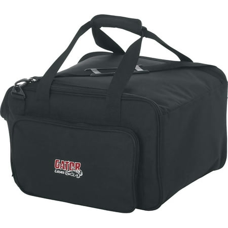 Gator Cases Tote Bag to Hold 4 LED Par Style Lighting Fixtures with Adjustable Dividers;