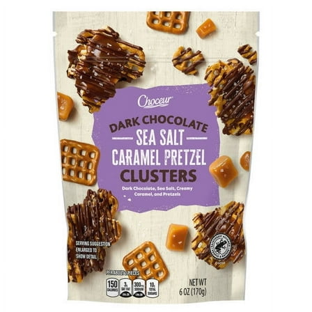 Choceur Dark Chocolate Caramel Pretzel, 6 oz