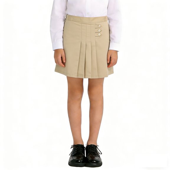 School Uniform Skirt Pleated Skirt Khaki Girl School Uniform Size 11-12 Years Girls Clothes