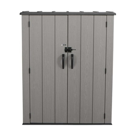 Lifetime Polyethylene Storage Shed, 53 cubic feet, Vertical, Gray (60300U)