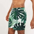 thumbnail image 5 of Xysaqa Mens Swim Trunks, Mens Casual Board Shorts Swimwear Men Tropical Printed Holiday Party Beach Shorts Summer Loose Swimming Shorts with Pockets S-5XL （Available in Big & Tall), 5 of 6