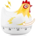 thumbnail image 2 of Temporizador de cocina novedoso con forma de pollo, 60 minutos, mecánico, giratorio, con alarma, reloj de cuenta atrás para cocinar y hornear, herramienta recordatoria, 2 of 6