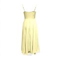 thumbnail image 5 of Wdgfv Womens Corset Dress Spaghetti Strap Bustier Midi Dresses Vintage Party Dress Flowy Pleated Hem Low Cut Prom Dresses Yellow S, 5 of 5