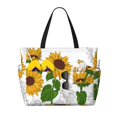 thumbnail image 1 of Fotbe Plump Sunflower And Sketch Bolsa de Viaje para Playa - Resistente al Agua, Bolsa Tote de Gran Capacidad y Ligera con 7 Bolsillos para Mujeres y Hombres, 1 of 7