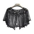 thumbnail image 2 of Shenmeida Women Crochet Lace Wedding Shawls Wrap Bridal Embroidered Shoulder Covers Up Evening Prom Party Dress for Party, 2 of 4