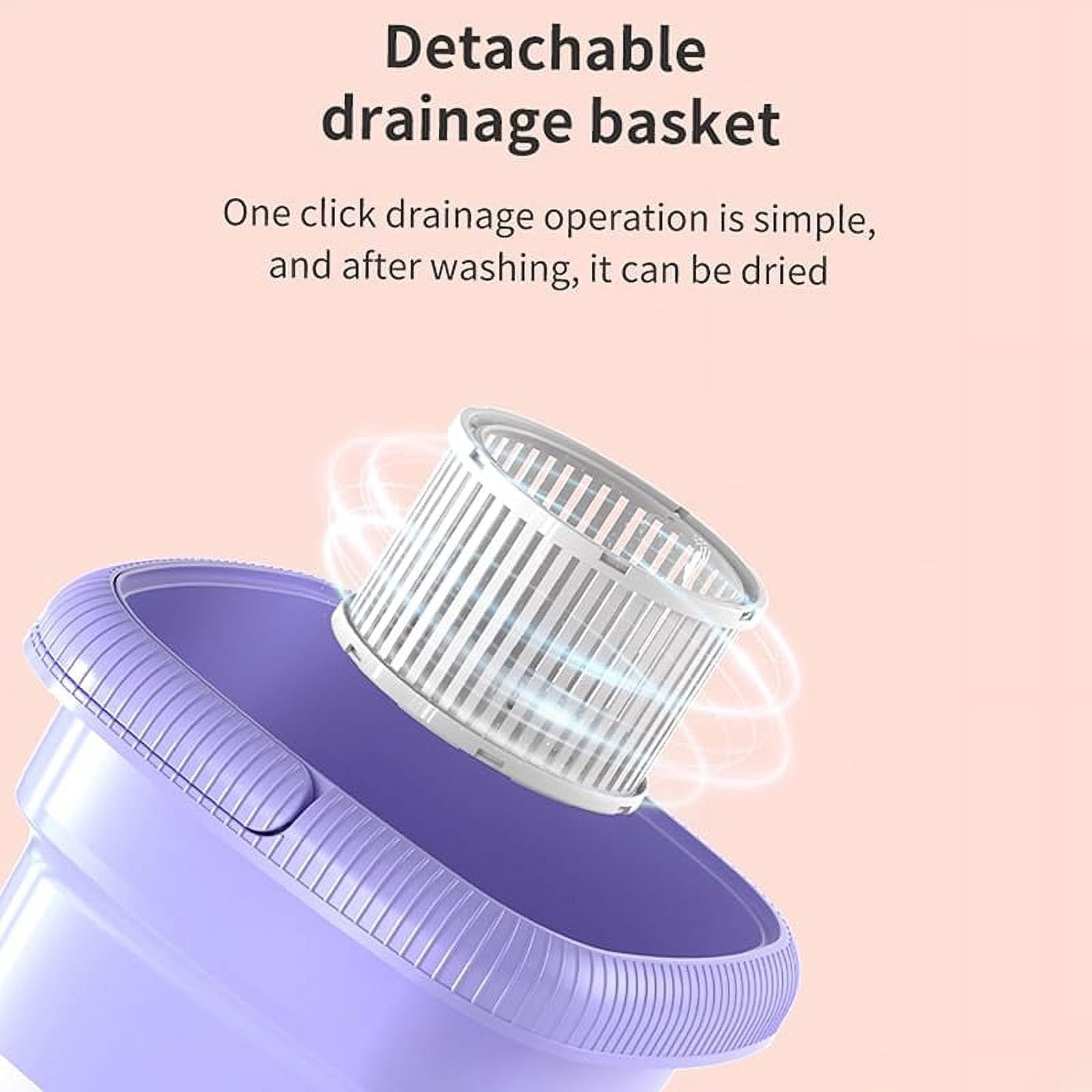 Portable Small Washing Machine,13L Capacity Foldable Mini Washer,Ideal for Baby Clothes, Underwear & Small Items. Perfect for Apartments, Dorms, RVs & Travel (Green)