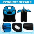 thumbnail image 3 of Aspire 6-Bottle Beer Can Carrier Tote, Neoprene Bottle Cooler Bag, Water Beer Bottle Holder for Travel with Handle - Blue, 3 of 6