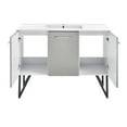 thumbnail image 5 of Swiss Madison Sm-Bv234 Annecy 48" Free Standing Single Basin Vanity Set - Silver, 5 of 13