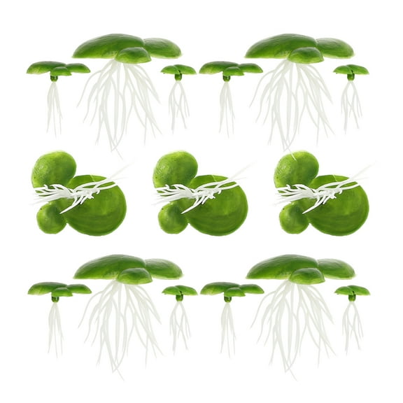 90 Pcs Fish Tank Decor Plants Live Aquarium Duckweed Plastic