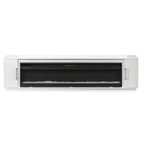Modern 84" Fireplace Console Entertainment  Fully Assembled White
