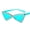 Blue, variant on Retro Triangle Rimless Rhinestone Sunglasses for Women, Trendy Cat Eye Sunglasses with PC Lenses and Frame, Fashion Eyewear