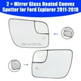thumbnail image 1 of 2x Vitre Miroir Chauffant Convexe pour Ford Explorer 2011-2018, 1 of 11