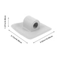thumbnail image 2 of HEATSHAKING 4Pcs Canoe Motor Mount Kit PVC Grey Universal Motor Bracket for Outdoor Boat Accessories, 2 of 8