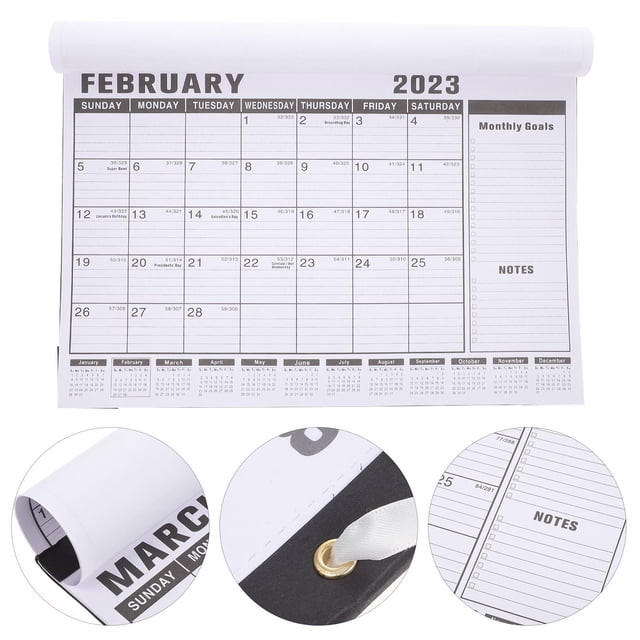 Minkissy Retro Desktop Perpetual Calendar Black Paper For Family 1Pcs
