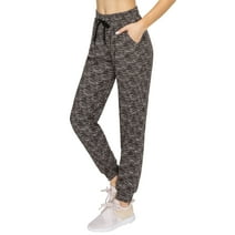 ALWAYS Women's Jogger Pants Buttery Soft Sweatpants with Pockets Space Dye Black L