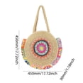 thumbnail image 4 of Paja Tejido Mujeres Gran Capacidad Bolsas Tejidas para, 4 of 8