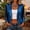 Navy, variant on Women Sequin Cardigan Open Front Long Sleeve Cropped Glitter Sparkly Bolero Shrug Party Jacket for Evening