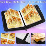 Trading Card Binder, 4-Pocket Album Holder Binder for TCG Game, Fits 400 Cards