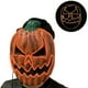 thumbnail image 1 of Fiudx Máscara de Calabaza Led, Diseño de Luz El Brillante, Material de Pvc Seguro, Divertida para Fiestas de Halloween, Accesorio de Disfraz Único, Unisex, Apta para Adultos, Tamaño 27 X 21 Cm, 1 of 4