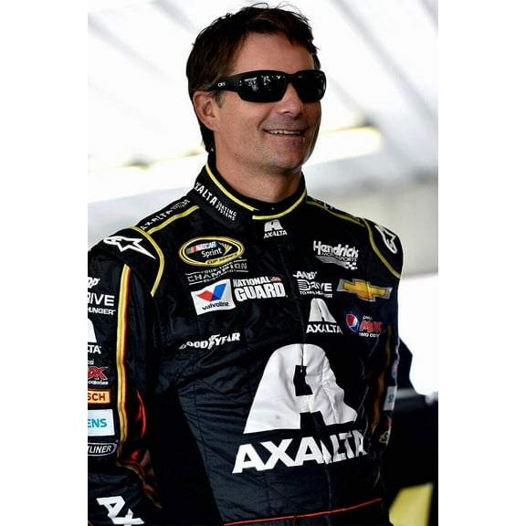 Jeff Gordon Race Car Driver Wall Poster - 12x18 Inch Laminated Poster - Stunning Detail and Bold Colors