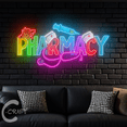 thumbnail image 3 of C-CRAFT Pharmacy UV Printed Led Neon Sign 30 inches, Medical Storefront Decor, Unique Gift Idea, 3 of 4