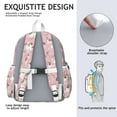 thumbnail image 5 of Shih Tzu Dogs and Flowers Backpack for School,Cute School Bag,Schoolbag with Adjustable Shoulder Straps & Padded Back,13.4"x11"x4.7", 5 of 6
