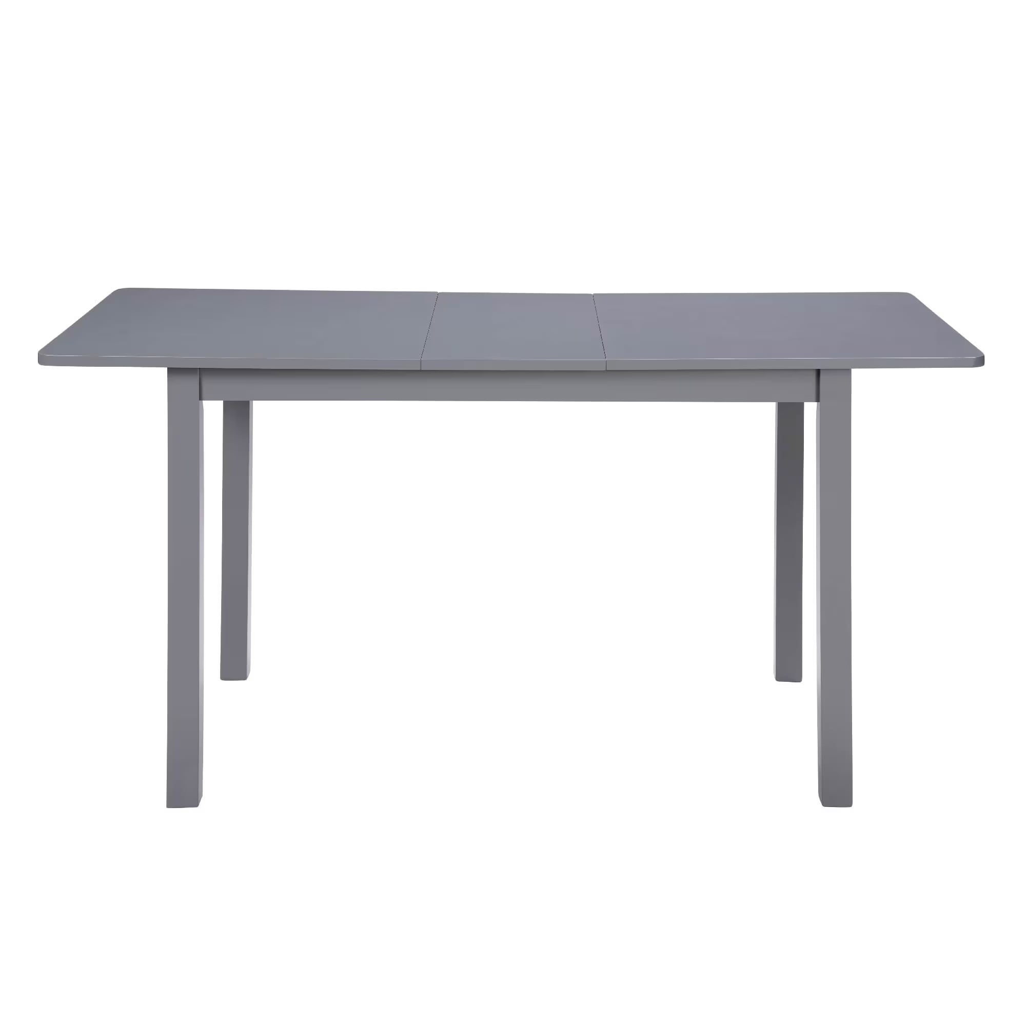 59" Extendable Dining Table, Modern Wooden Kitchen Table for 4-8 People, Expandable Dining Room Table, Multipurpose Home Office Desk for Small Space, Dark Gray