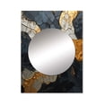 thumbnail image 2 of Designart "Adorned Gold and Black Pottery I" Abstract Spirals Mirror Wall Decor - Modern Black Abstract Large Printed Mirror Wall Decor For Bedroom - 40" x 30" Inch, 2 of 5