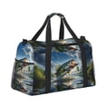 thumbnail image 2 of Fuzoiu Largemouth Bass Jumping Out of The Water Print Travel Duffle Bag,Carry On Tote Bags,Duffel Bag,Sport Gym Bag, Hospital Bag for Labor and Delivery, Overnight Bag,Luggage Bag, 2 of 7